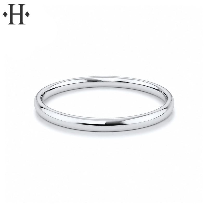 Classic Rounded High Polish Ring 2.0mm