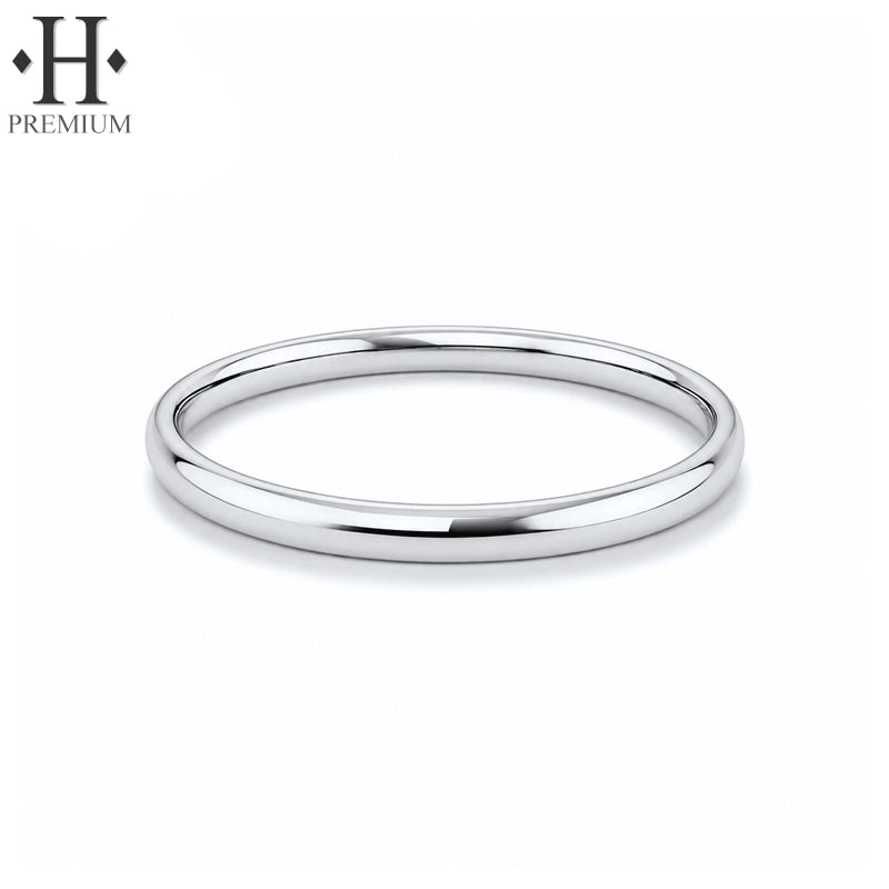 Premium Classic Rounded High Polish Ring 2.0mm