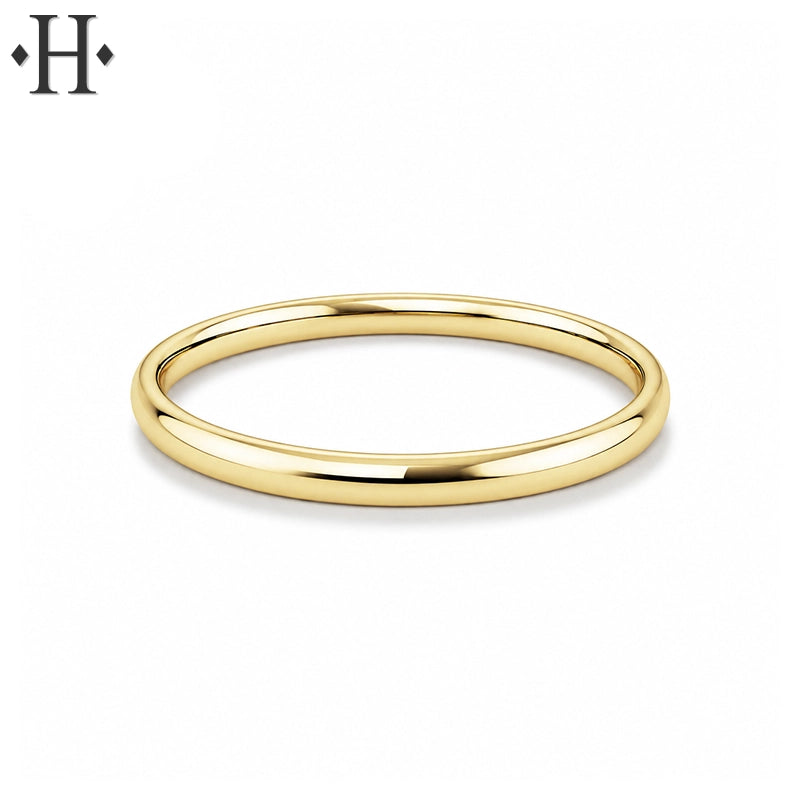 Classic Rounded High Polish Ring 2.0mm