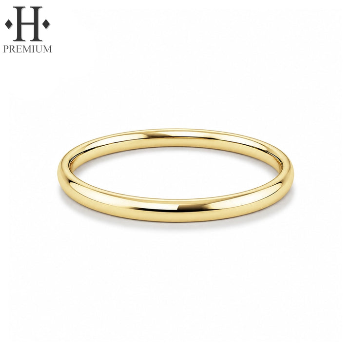 Premium Classic Rounded High Polish Ring 2.0mm