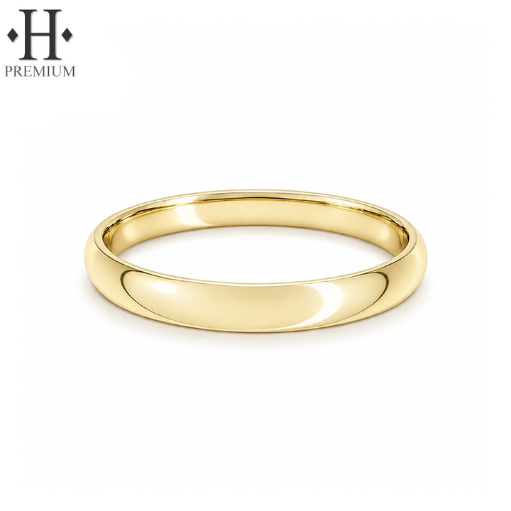 Premium Classic Rounded High Polish Ring 3.0mm