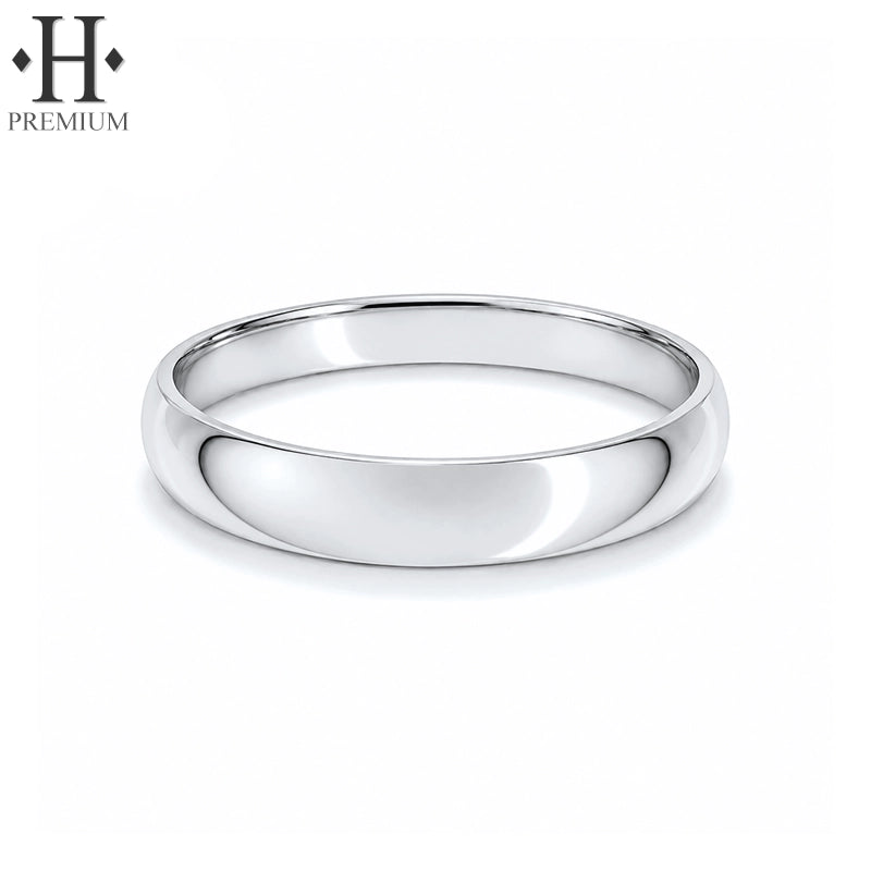 Premium Classic Rounded High Polish Ring 4.0mm