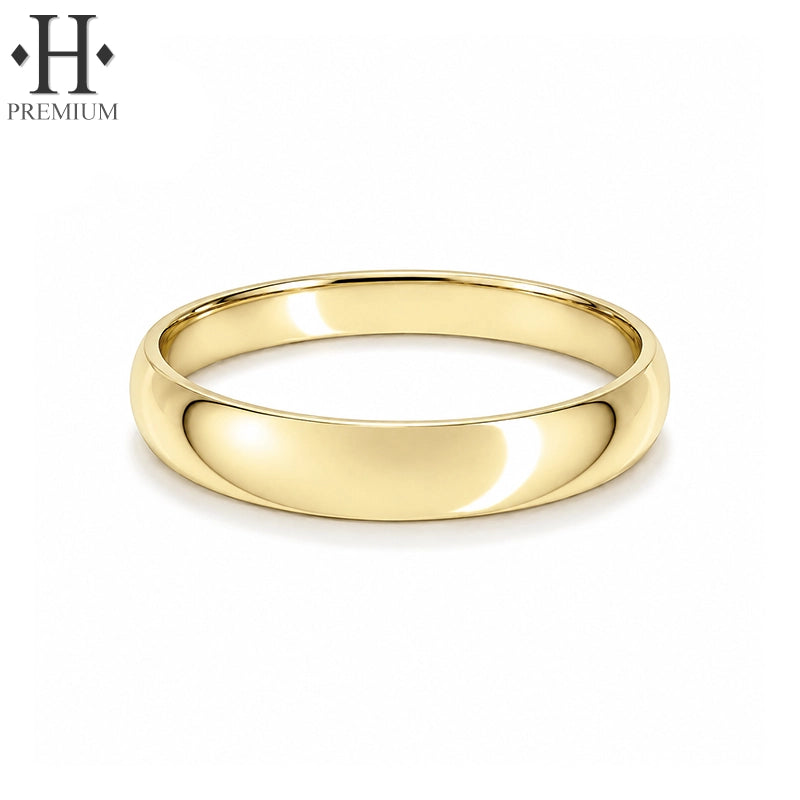 Premium Classic Rounded High Polish Ring 4.0mm