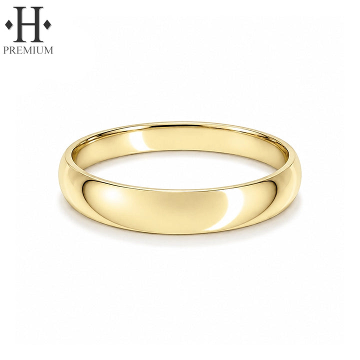 Premium Classic Rounded High Polish Ring 4.0mm