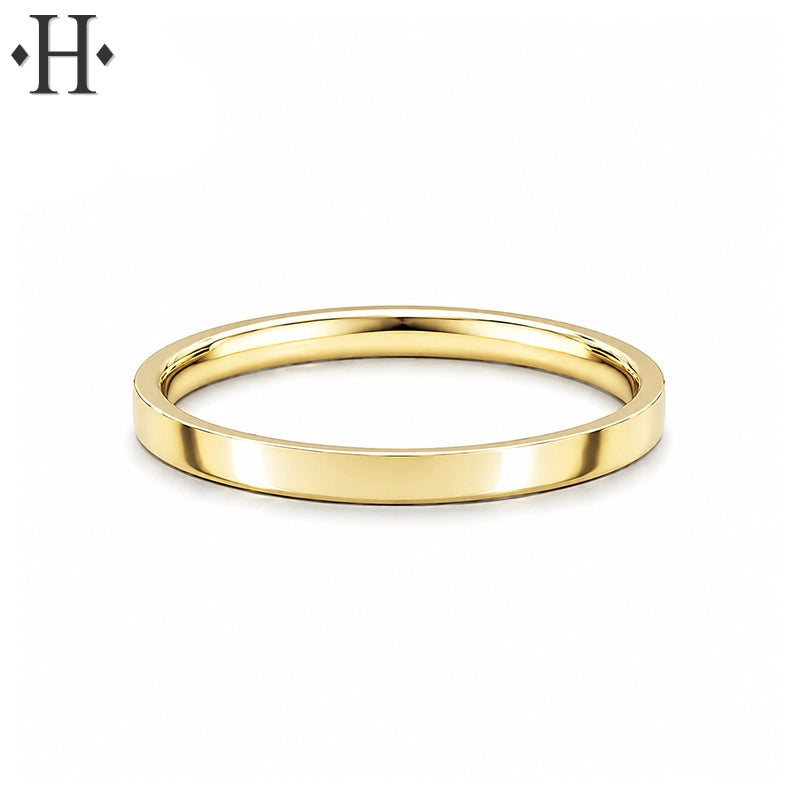 Classic Flat High Polish Ring 2.0mm