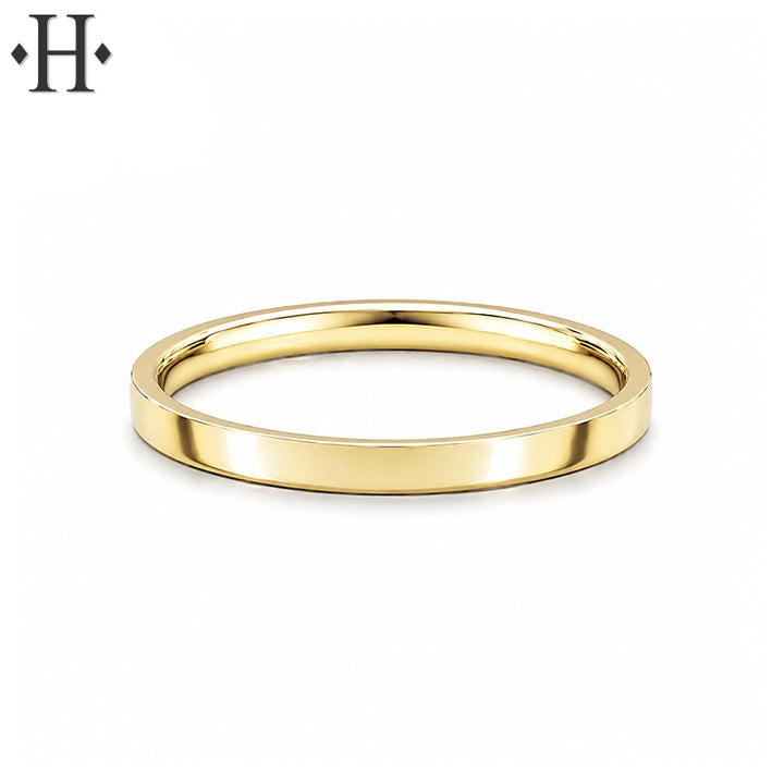 Classic Flat High Polish Ring 2.0mm