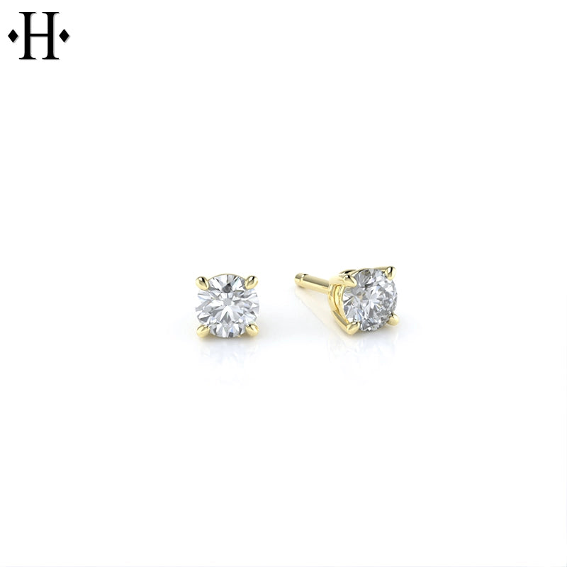 14kt 0.33cts Classic Set Lab Grown Diamond Earrings