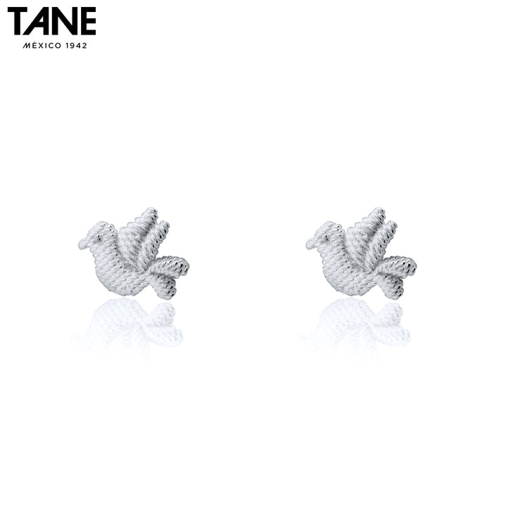 Sterling Silver Bordados Bird Earrings