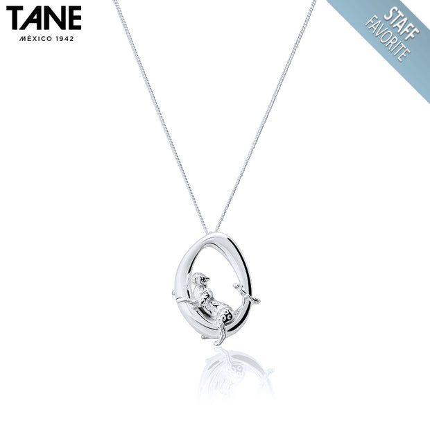 Sterling Silver Jaguar Pendant