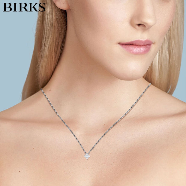 18kt Snowflake Diamond Necklace