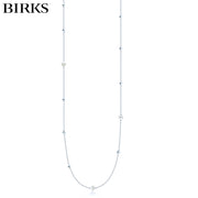 Sterling Silver Rock and Pearl Necklace