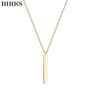 18kt Essentials Bar Necklace