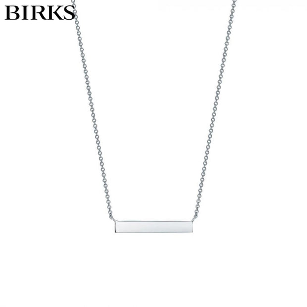 Sterling Silver Essentials Bar Necklace
