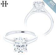 0.50ctr-1.50ctr Oval Cut Diamond Customizable Ring