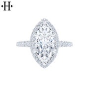 0.50ctr-1.00ctr Marquise Cut Diamond Customizable Ring