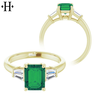 Emerald Cut Gemstone Customizable Ring
