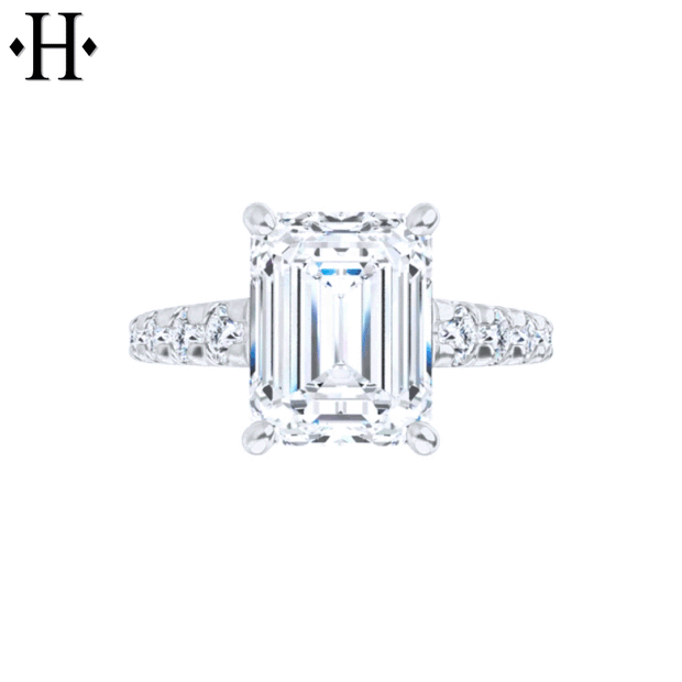 1.50ctr-3.00ctr Emerald Cut Diamond Customizable Ring