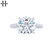 1.50ctr-3.00ctr Round Cut Diamond Customizable Ring