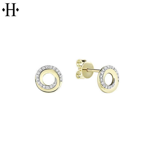 10kt Diamond Circle Essential Earrings