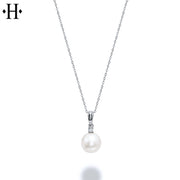 10kt Pearl & Diamond Essentials Necklace