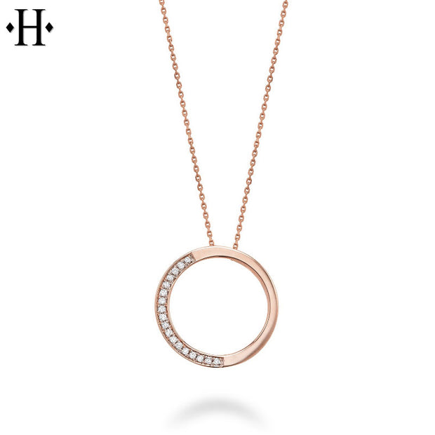 10kt Diamond Circle Necklace