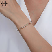 Sterling Silver Zirconia Bracelet