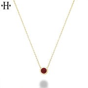 10kt Genuine Garnet Essentials Necklace