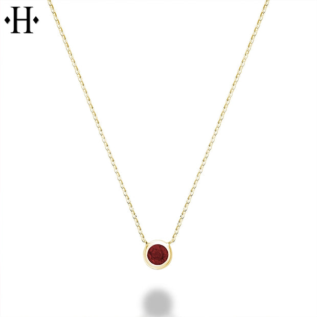 10kt Genuine Garnet Essentials Necklace