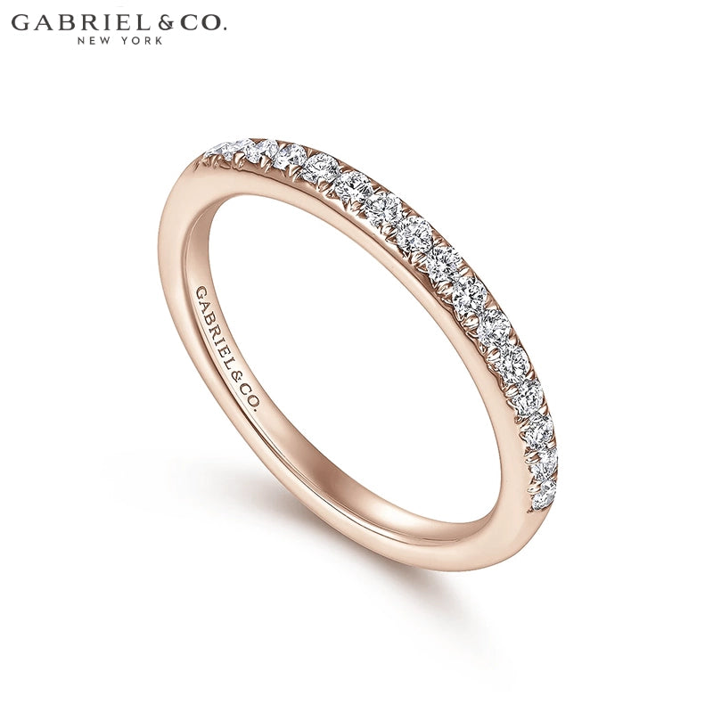 0.25ctw Natural Diamond French Cut Pavé Ring 2.4mm
