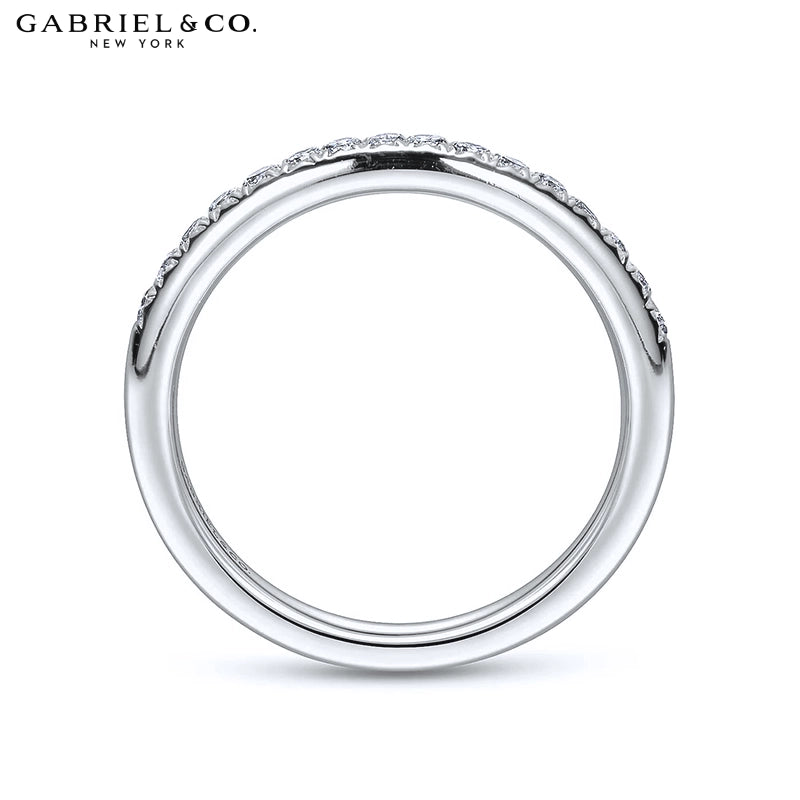 0.25ctw Natural Diamond French Cut Pavé Ring 2.4mm