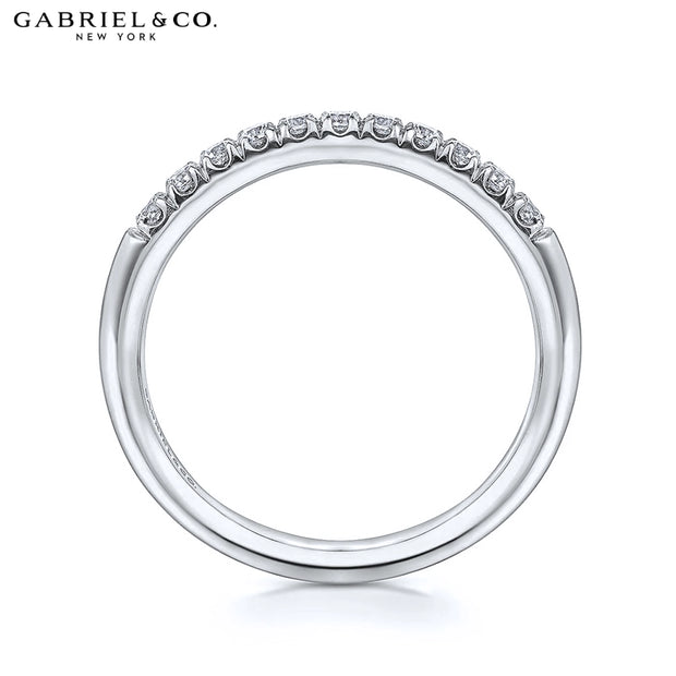 14kt French Pavé Diamond Ring 2.4mm