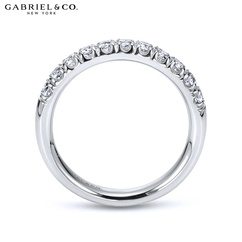 0.50ctw Natural Diamond French U-Pavé Ring 2.9mm