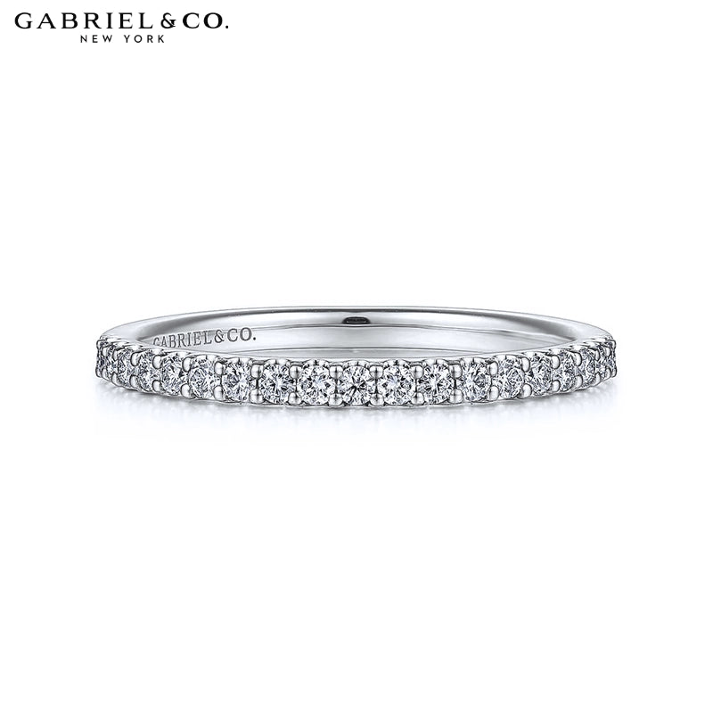 0.25ctw Natural Diamond French U-Pavé Ring 1.7mm