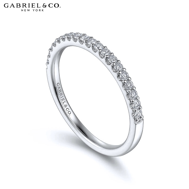 0.25ctw Natural Diamond French U-Pavé Ring 1.7mm