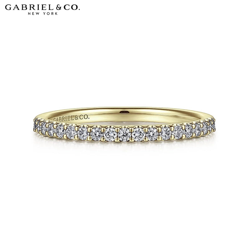 0.25ctw Natural Diamond French U-Pavé Ring 1.7mm