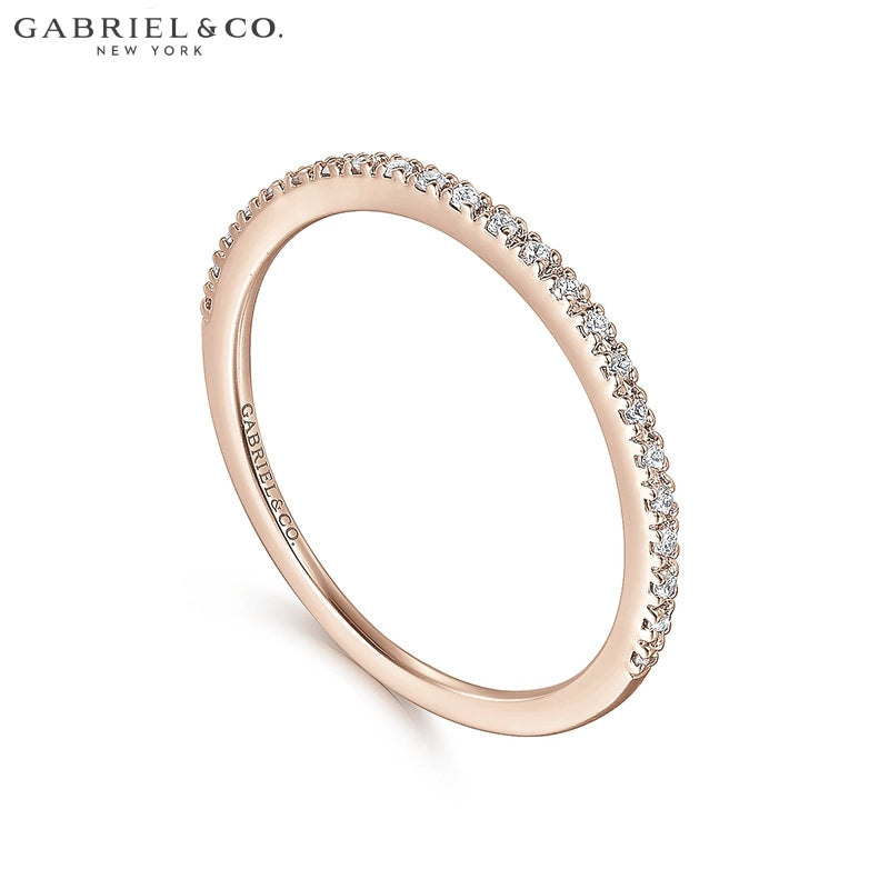 0.10ctw Natural Diamond French Pavé Ring 1.0mm