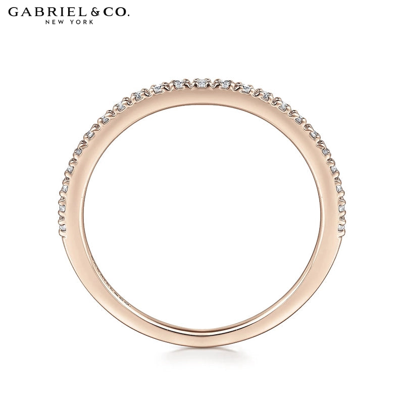0.10ctw Natural Diamond French Pavé Ring 1.0mm