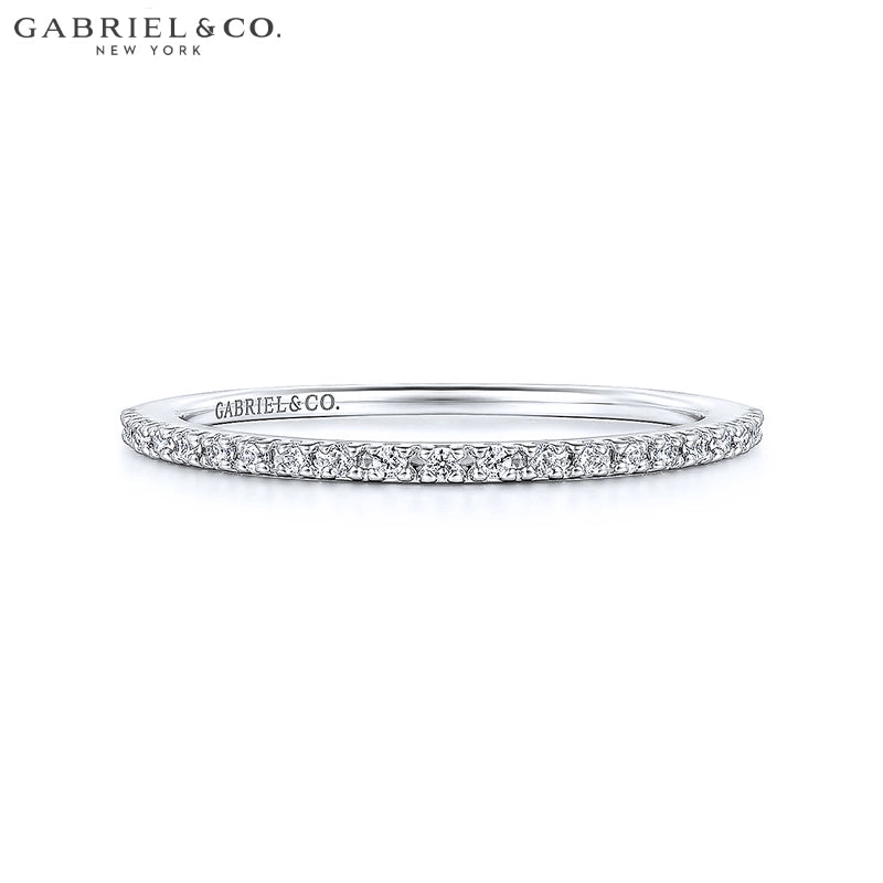 0.10ctw Natural Diamond French Pavé Ring 1.0mm