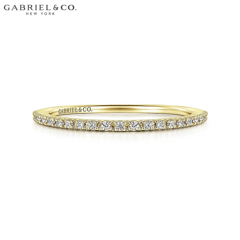 0.10ctw Natural Diamond French Pavé Ring 1.0mm