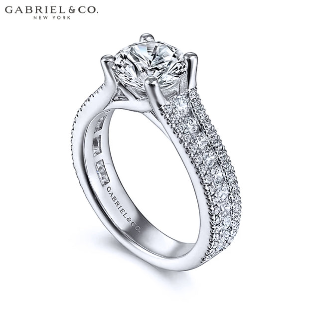 1.50ctr-3.00ctr Round Cut Diamond Customizable Ring