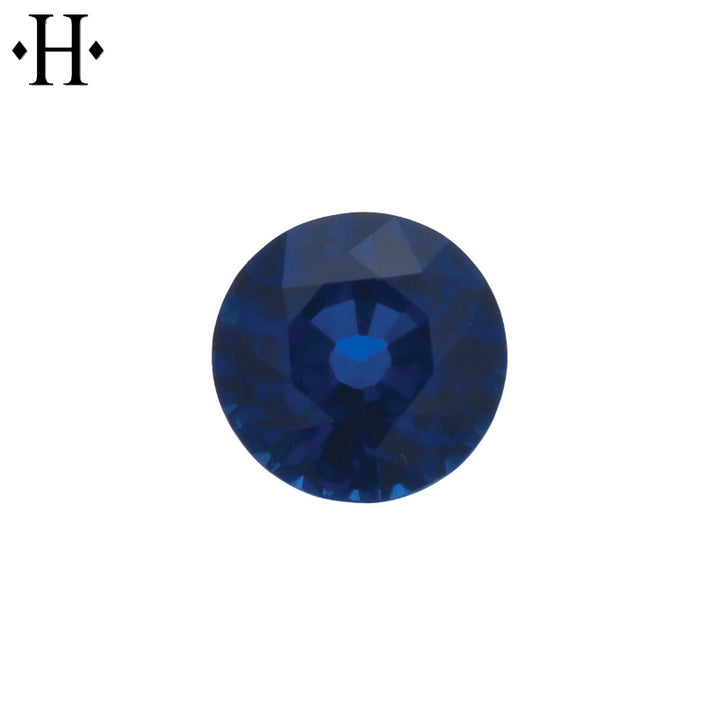 6.5mm Round Blue Sapphire AA Mined
