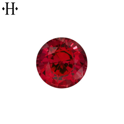 6.5mm Round Ruby AA Lab Grown