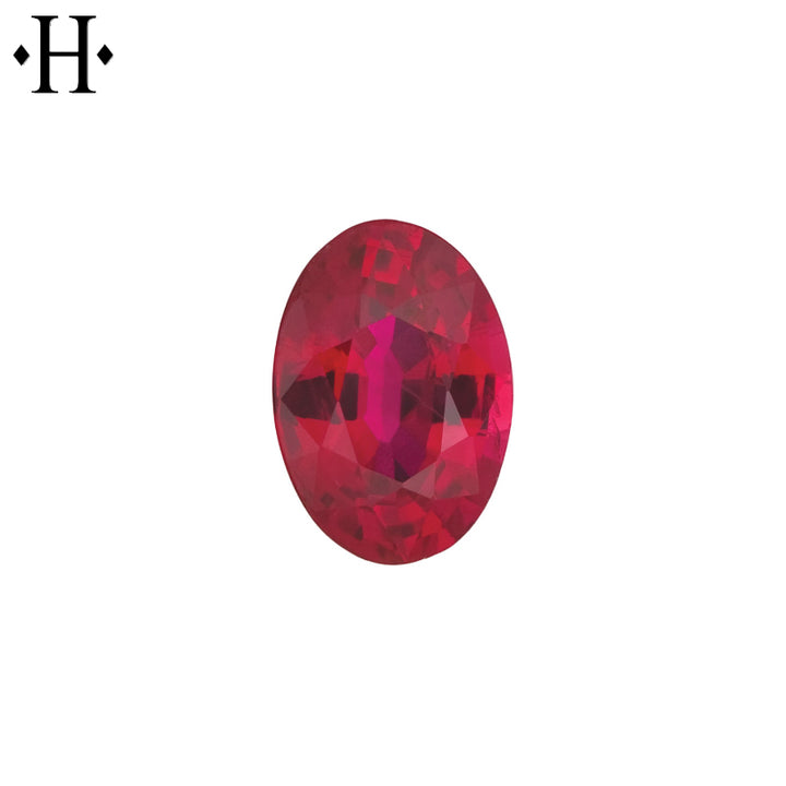 7x5mm Oval Ruby A Mined