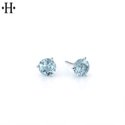 14kt Lab Grown Blue Diamond Martini Earring Essentials