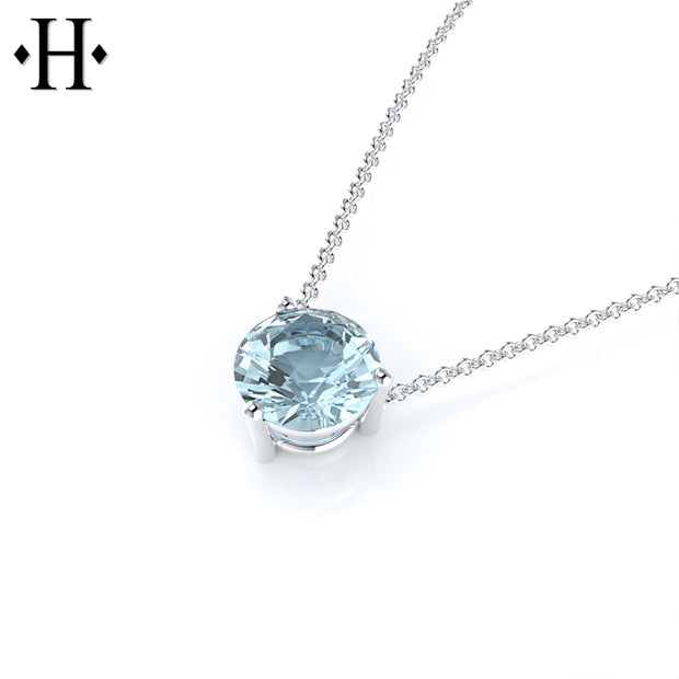 14kt 1.00cts Lab Grown Blue Diamond Necklace Essentials
