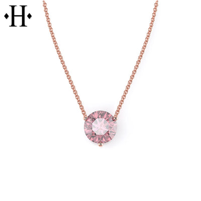 14kt 1.00cts Lab Grown Pink Diamond Necklace Essentials