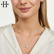 14kt Lab Grown Diamond Halo Essentials Necklace