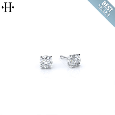 14kt 0.50cts Classic Set Lab Grown Diamond Earrings