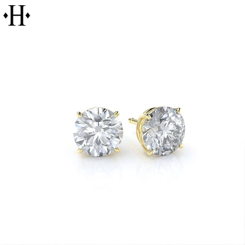 2.00cts Classic V Set Lab Grown Diamond Earrings