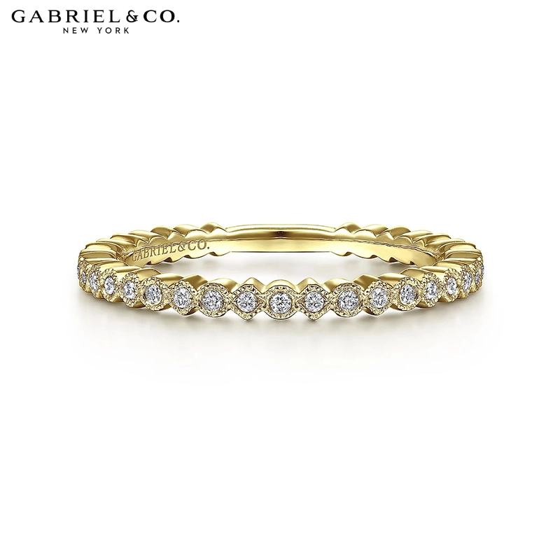 0.07ctw Natural Diamond Vintage Milgrain Ring 1.7mm